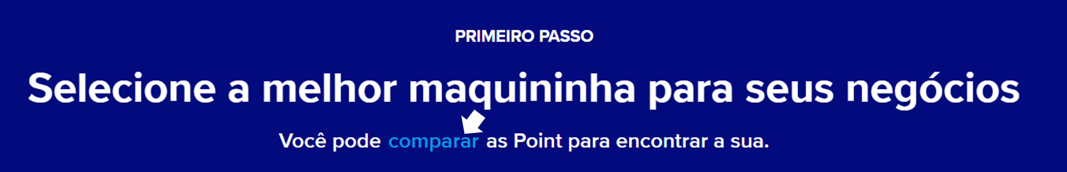 Comparação Maquininhas Point