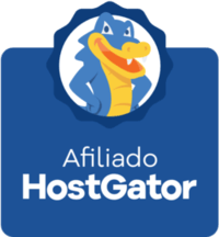 Selo de Afiliado HostGator - Dark