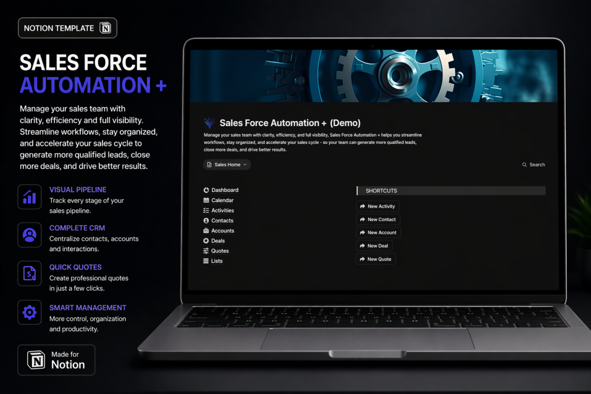 Sales Force Automation + Notion Template